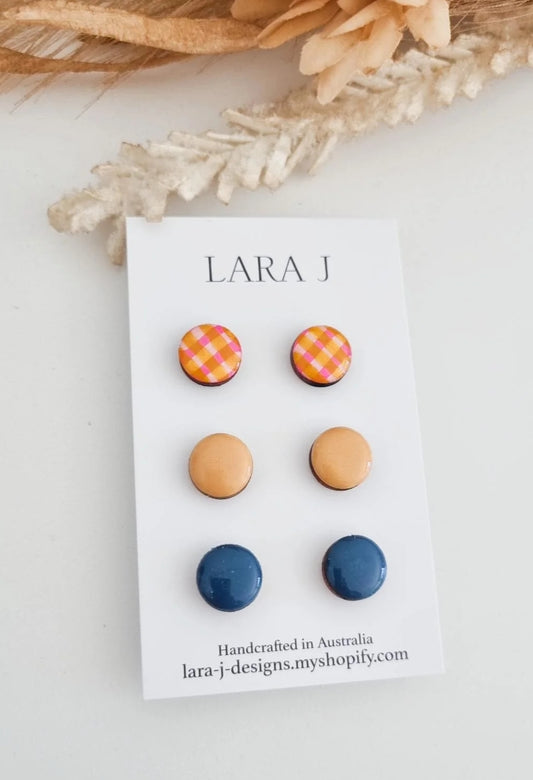 12mm Earring Trio #2
