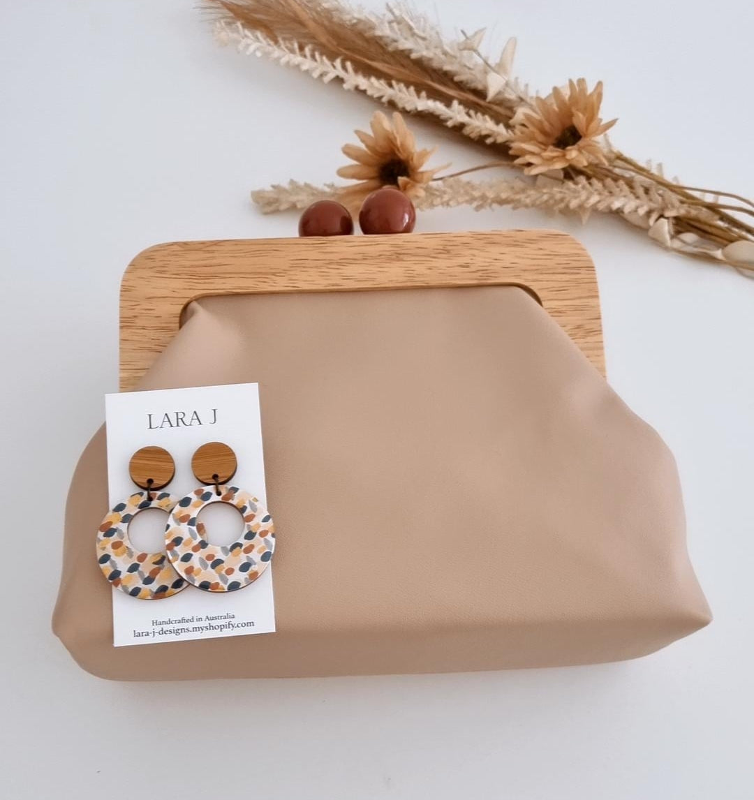Timber Clutch Set - Stone #2