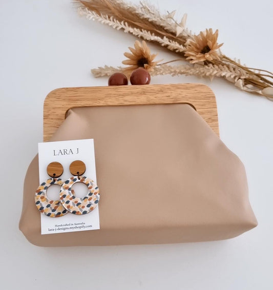 Timber Clutch Set - Stone #2