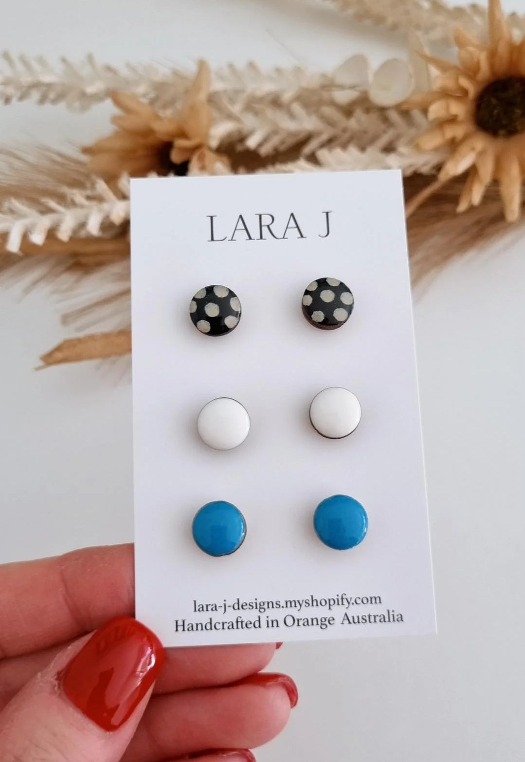 10mm Earring Trio #23