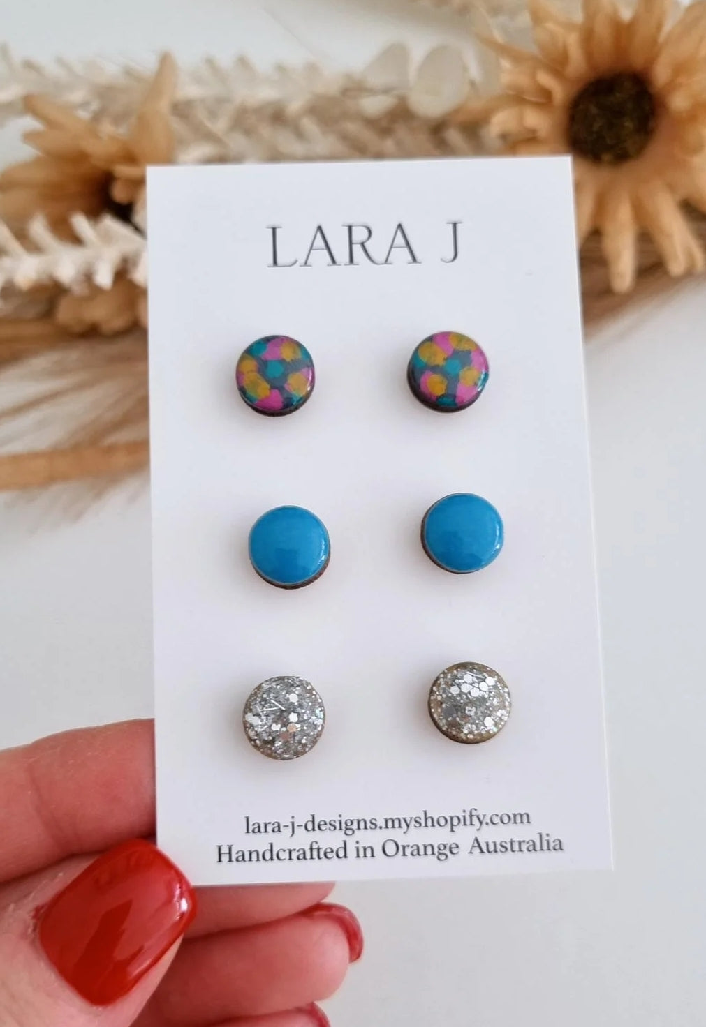 10mm Earring Trio #21