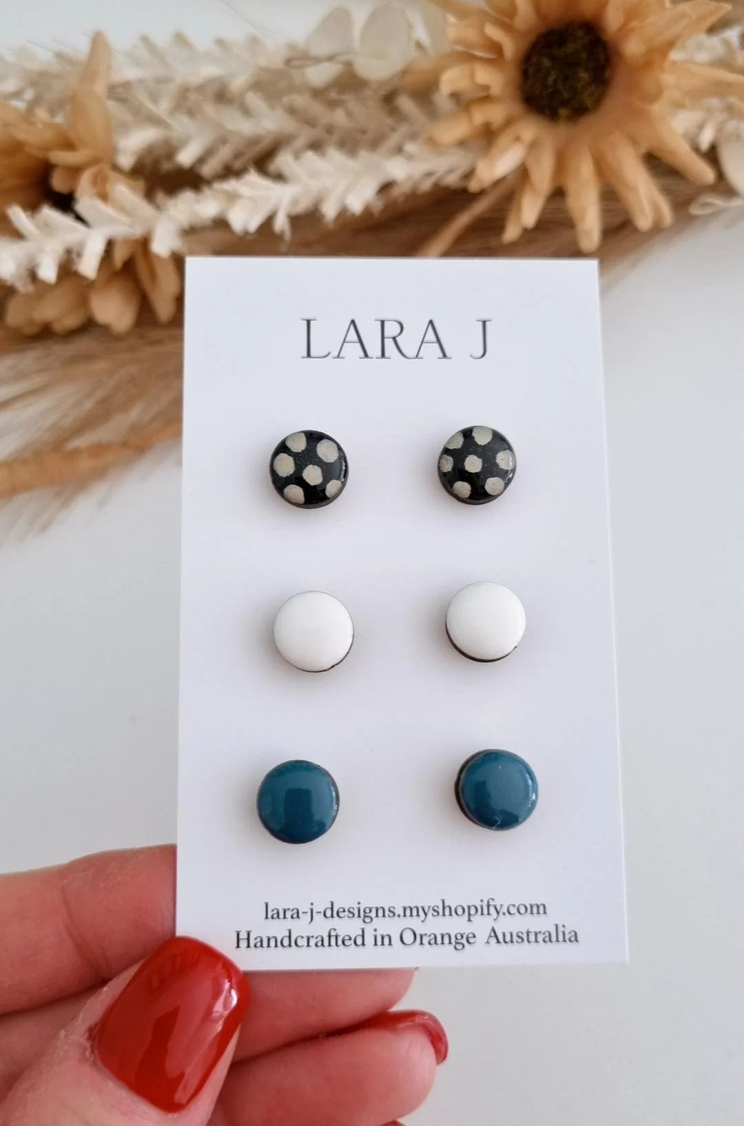 10mm Earring Trio #19