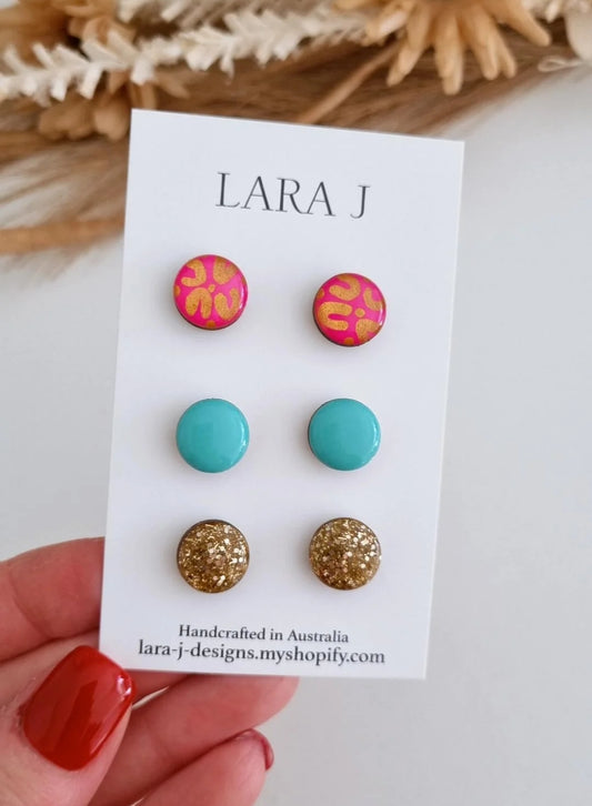 12mm Earring Trio #12