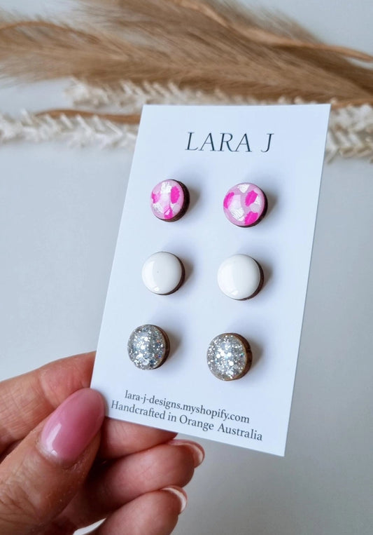12mm Earring Trio #3