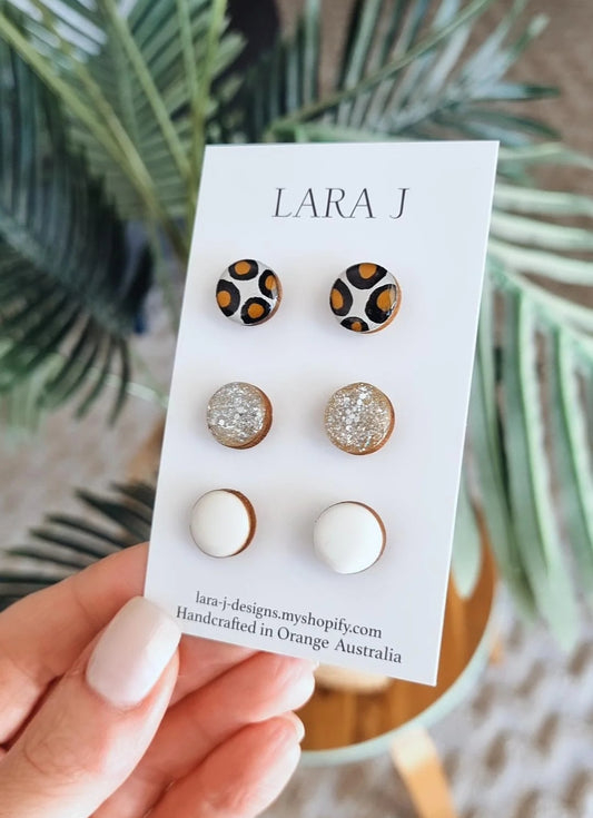 12mm Earring Trio #12