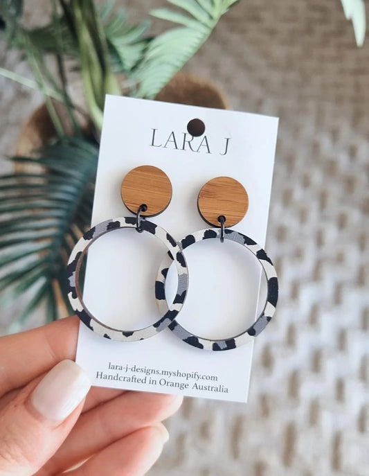 Medium Bamboo Hoops #4
