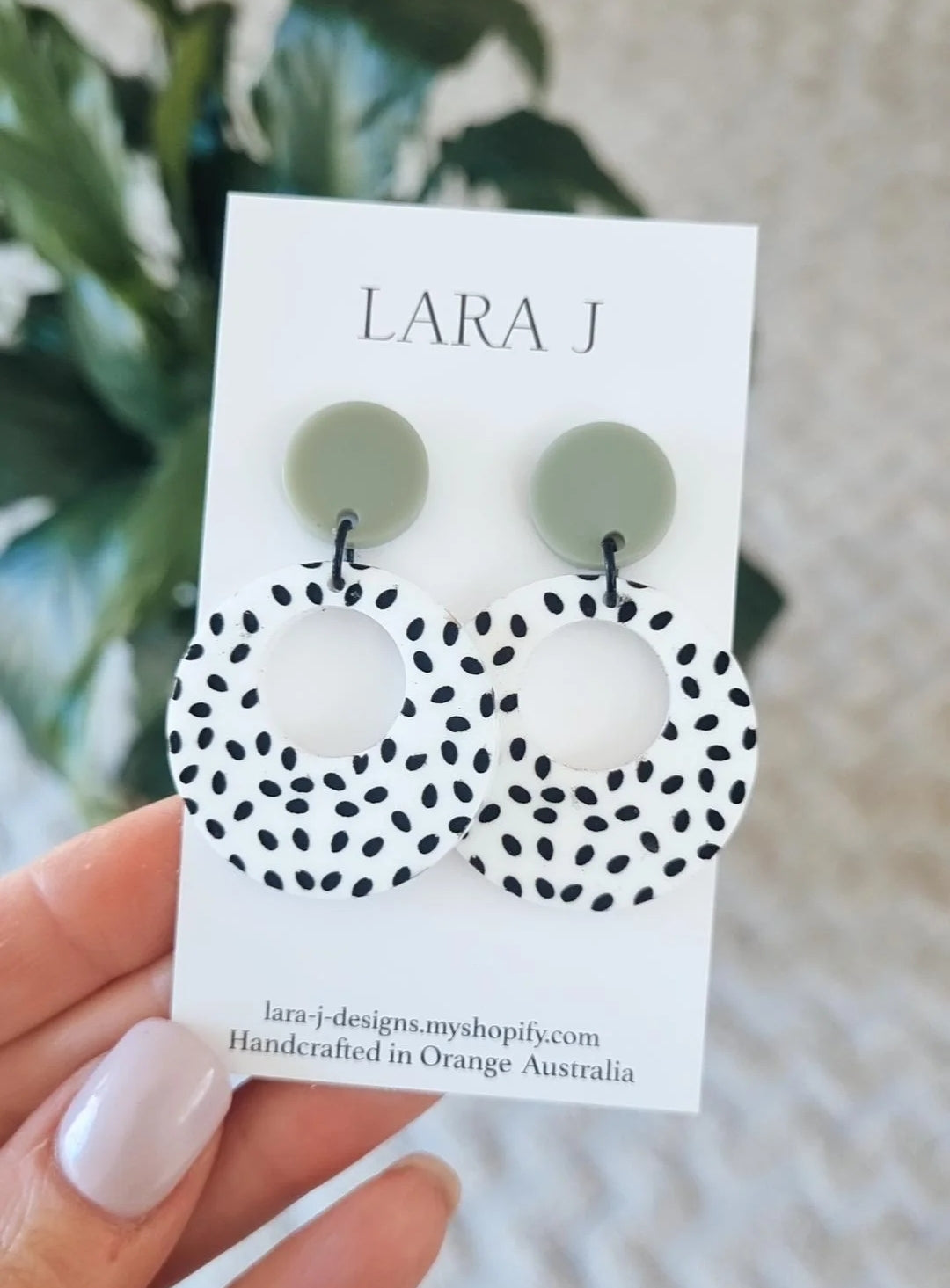 Loop Dangle - khaki/Dot