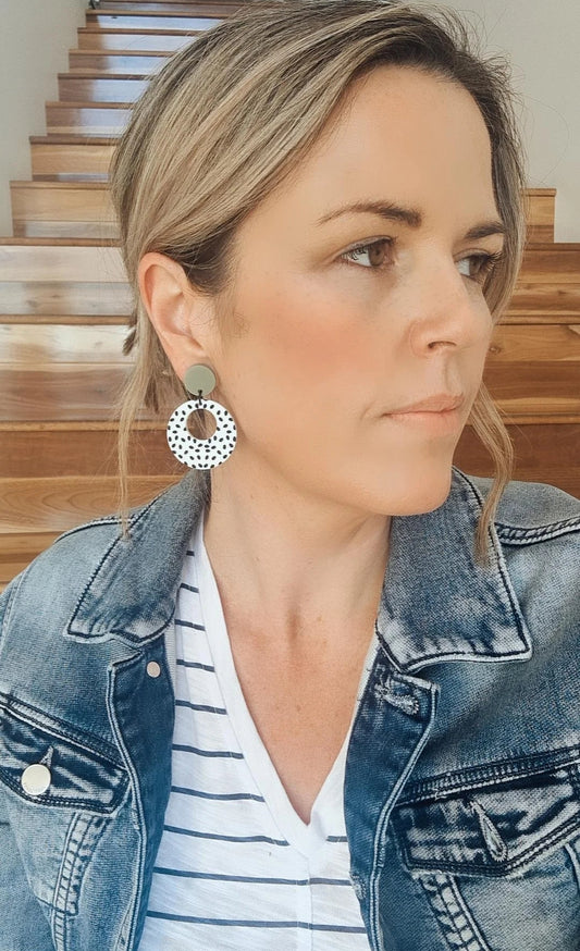 Loop Dangle - khaki/Dot