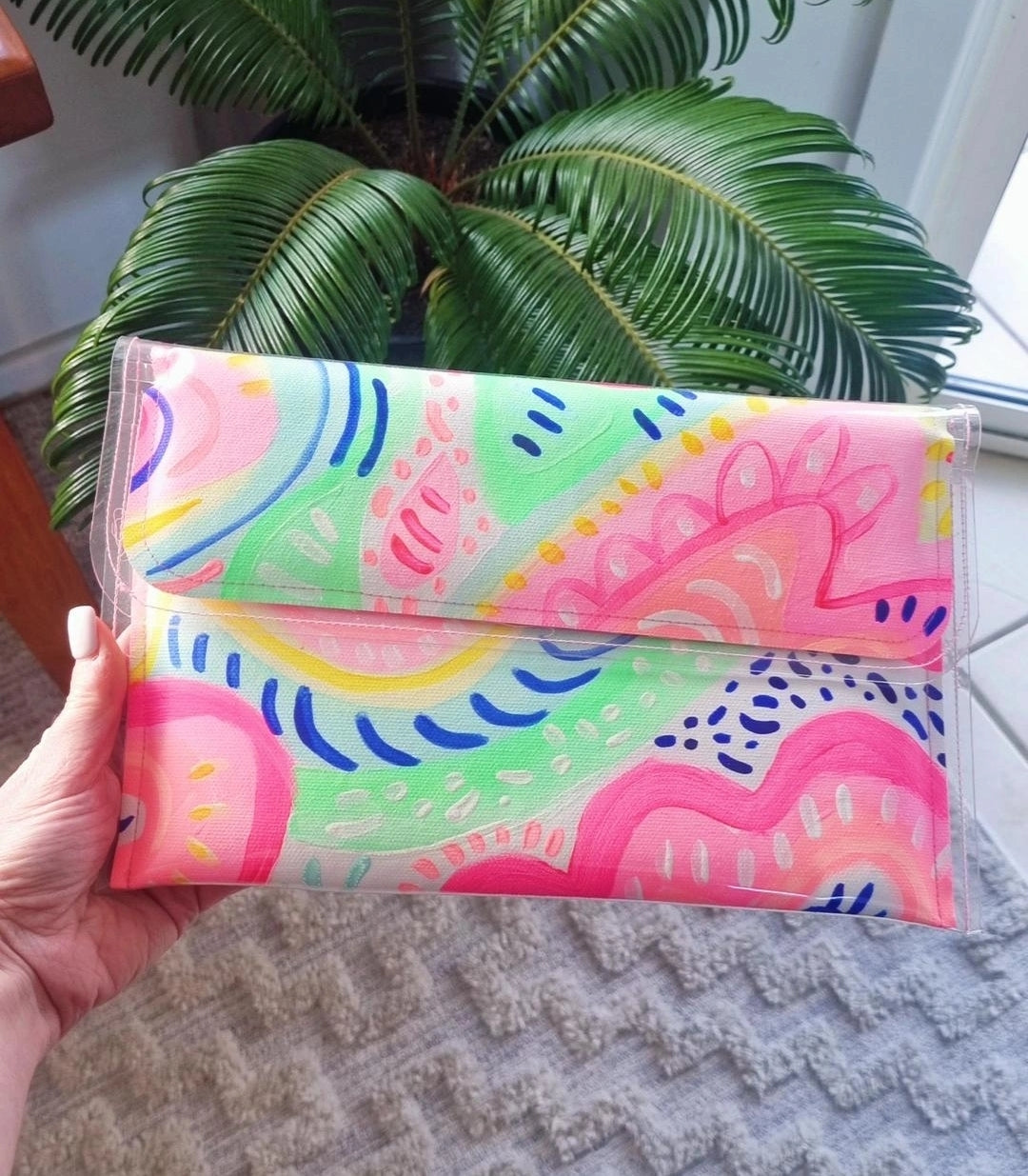Large Handpainted Clutch #1