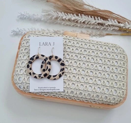 Woven Timber Clutch Set - Natural