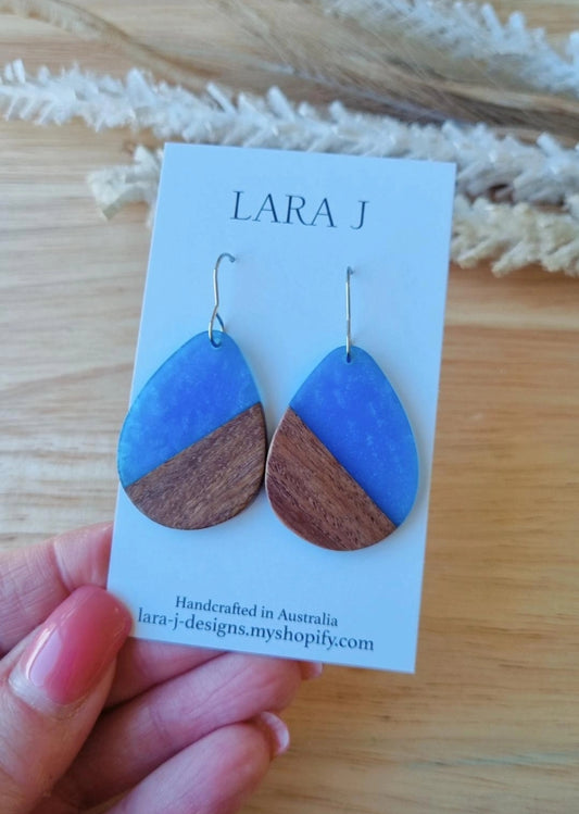 Wooden Resin - Sapphire