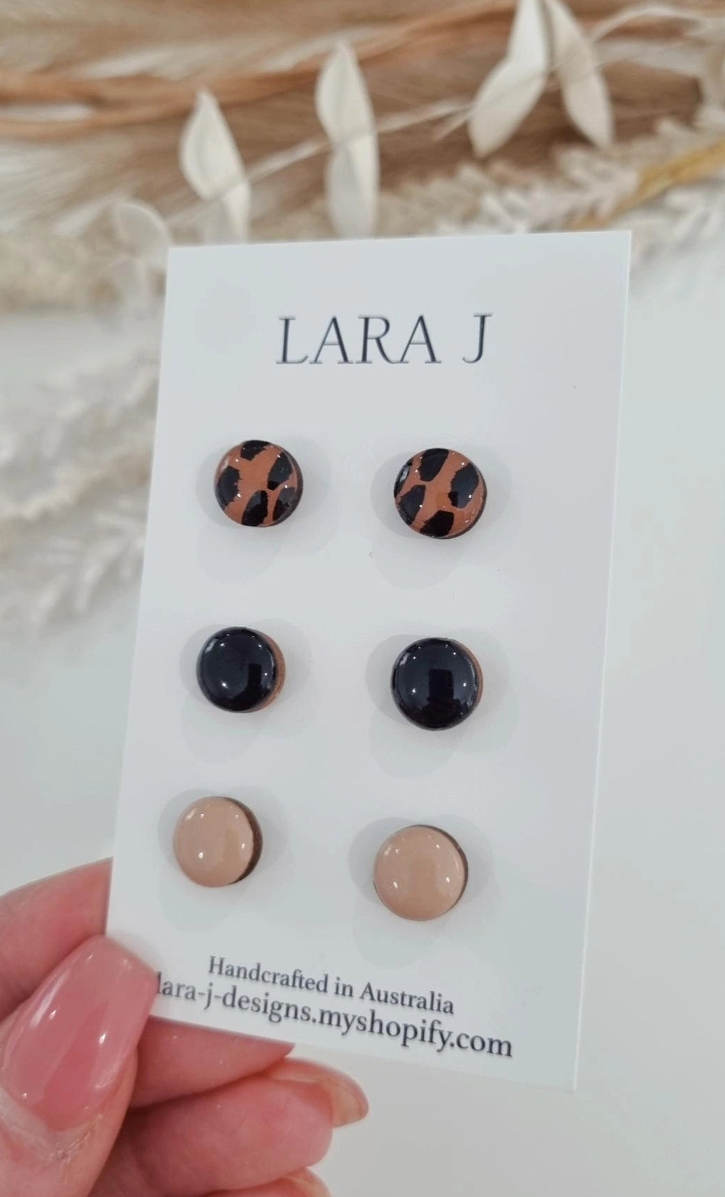 10mm Earring Trio #17