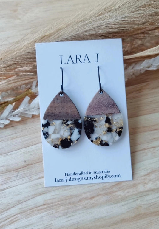 Wooden Tear Drop #1