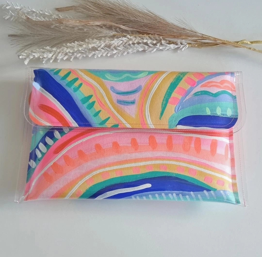 Large Handpainted Clutch #2
