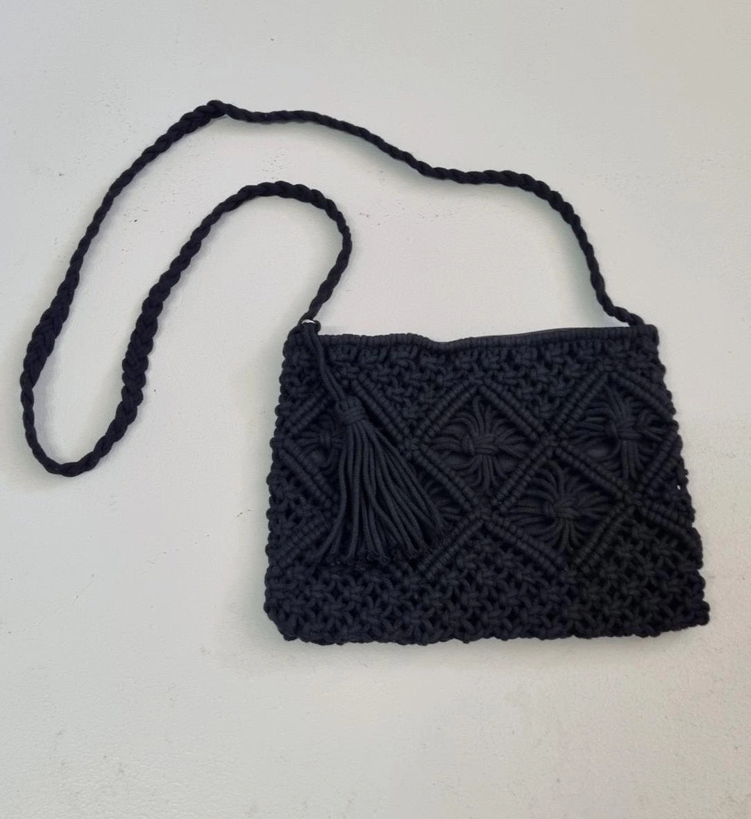 Macrame Bag - Black