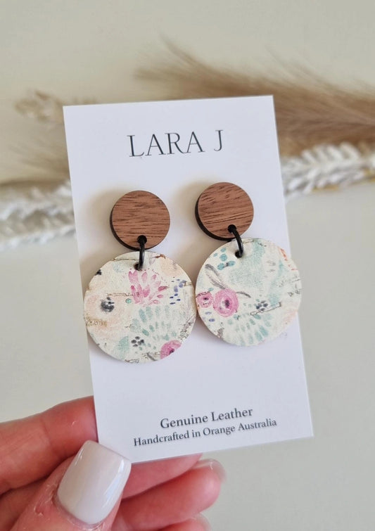 Small Belle Leather Dangles #1