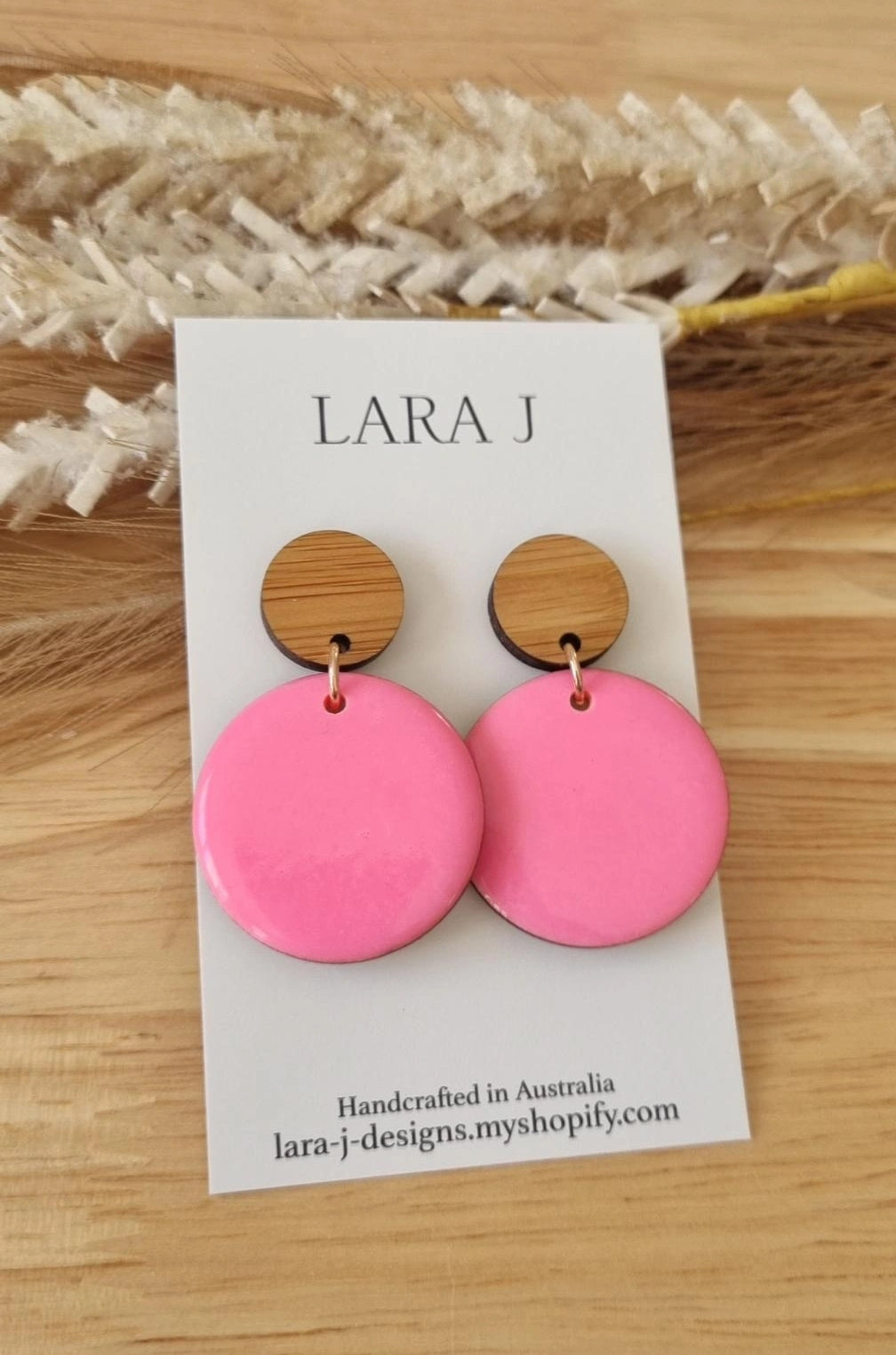 Resin Dangle - Hot Pink