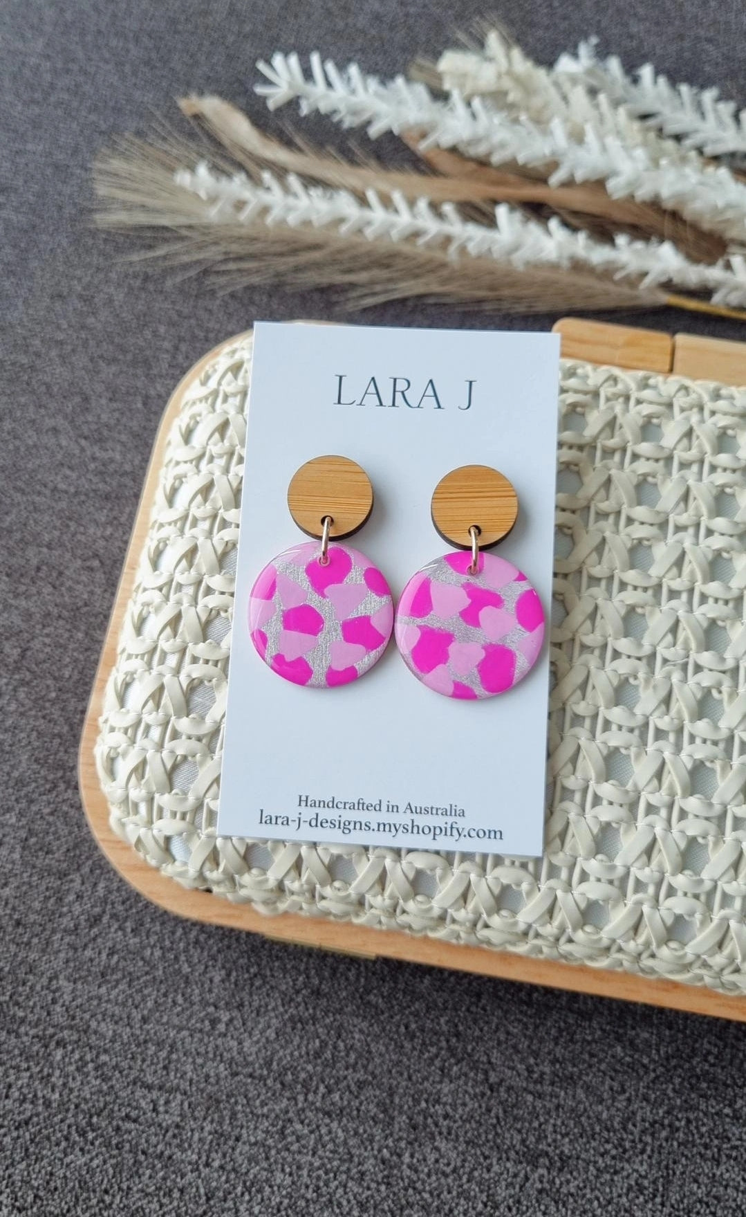 Woven Timber Clutch Set - Natural #2