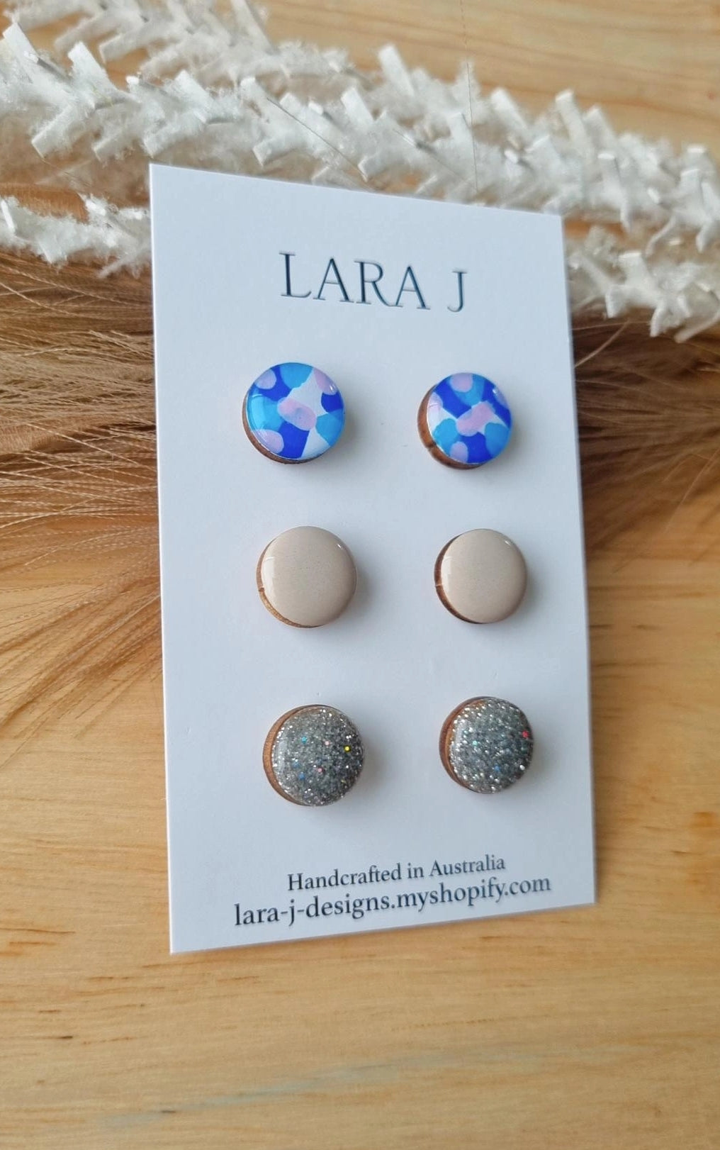 12mm Earring Trio #15