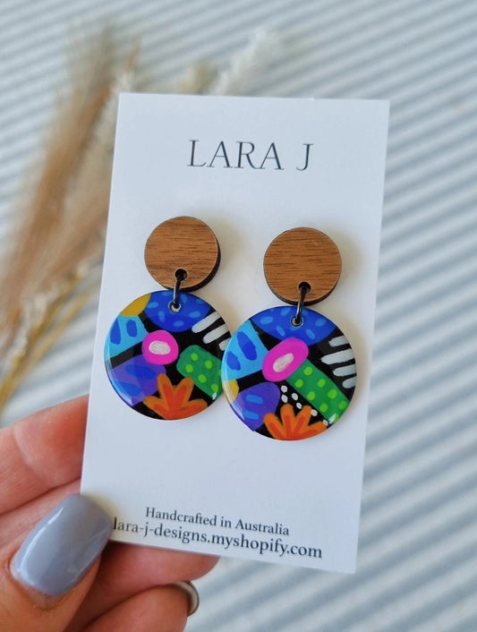 Petite Circle Dangle #13