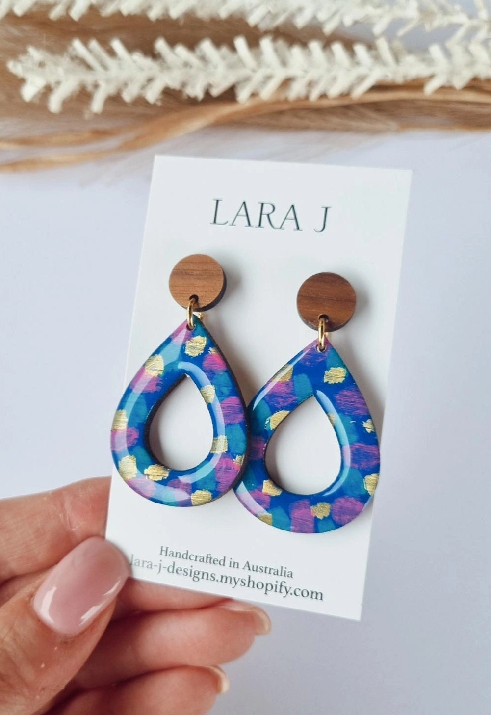 Resin Teardrop Dangle #1