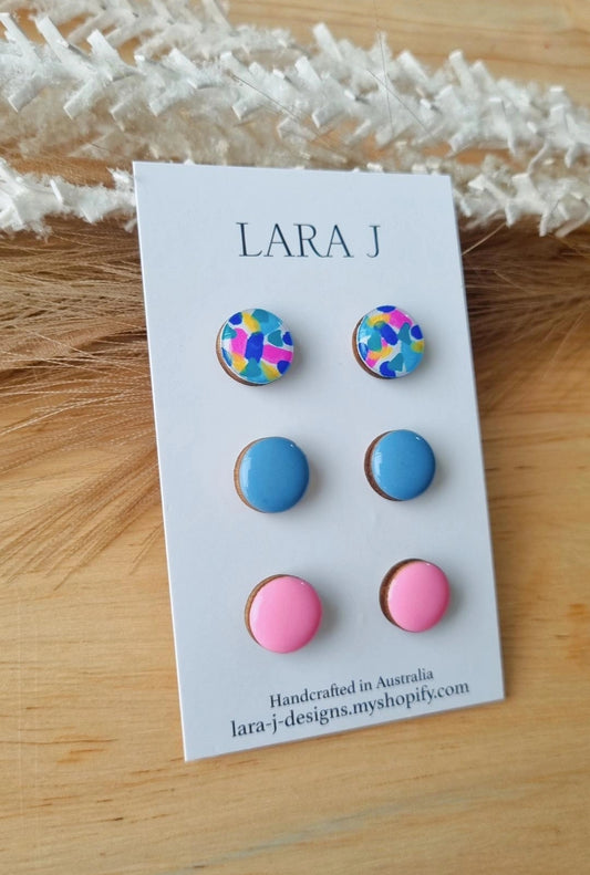 12mm Earring Trio #23