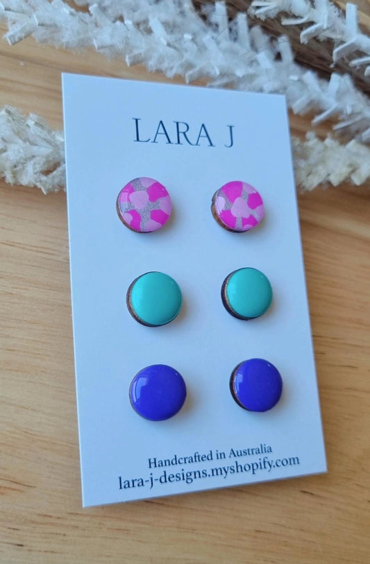 Wendy Custom 12mm Earring Trio #1