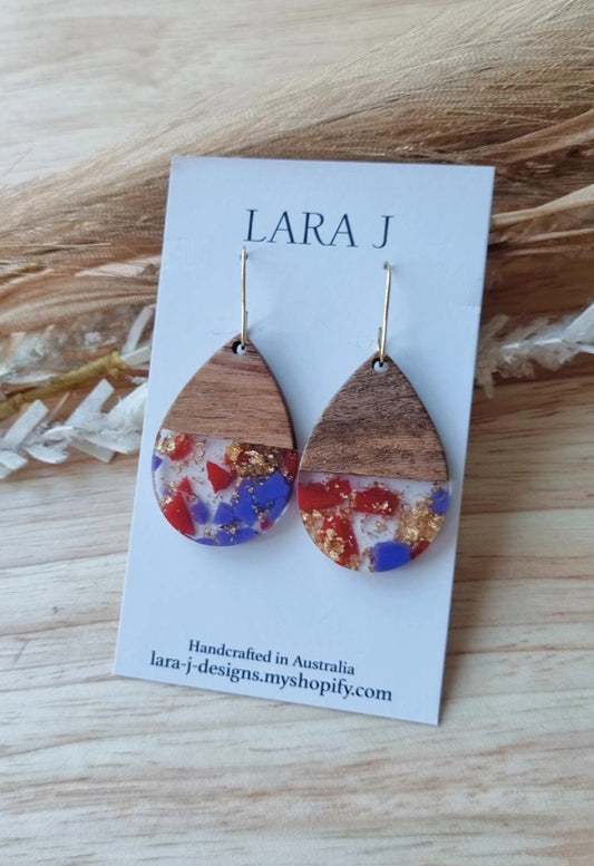 Wooden Tear Drop #3