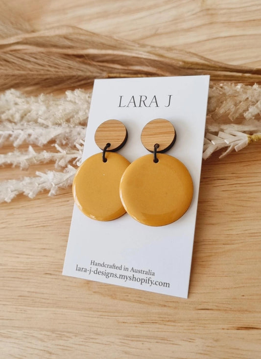Resin Dangle - Mustard #2