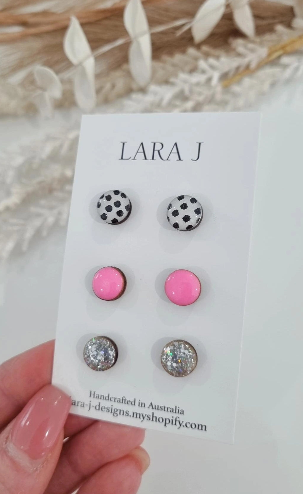 10mm Earring Trio #19