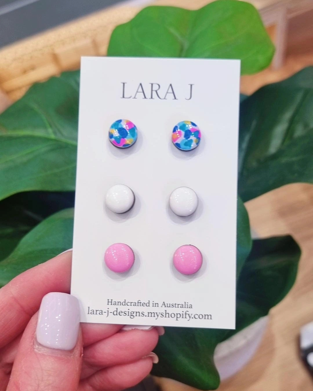 10mm Earring Trio #15