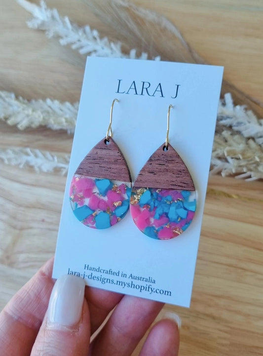 Wooden Tear Drop #4