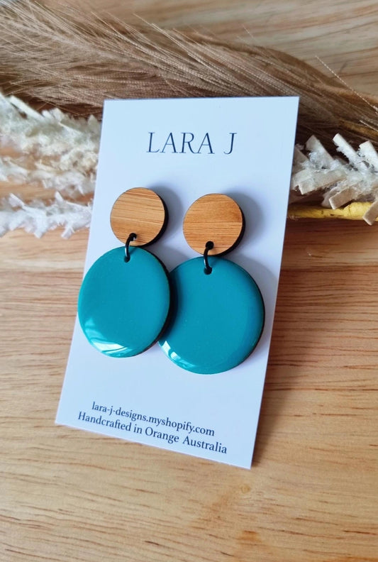 Resin Dangle - Aqua
