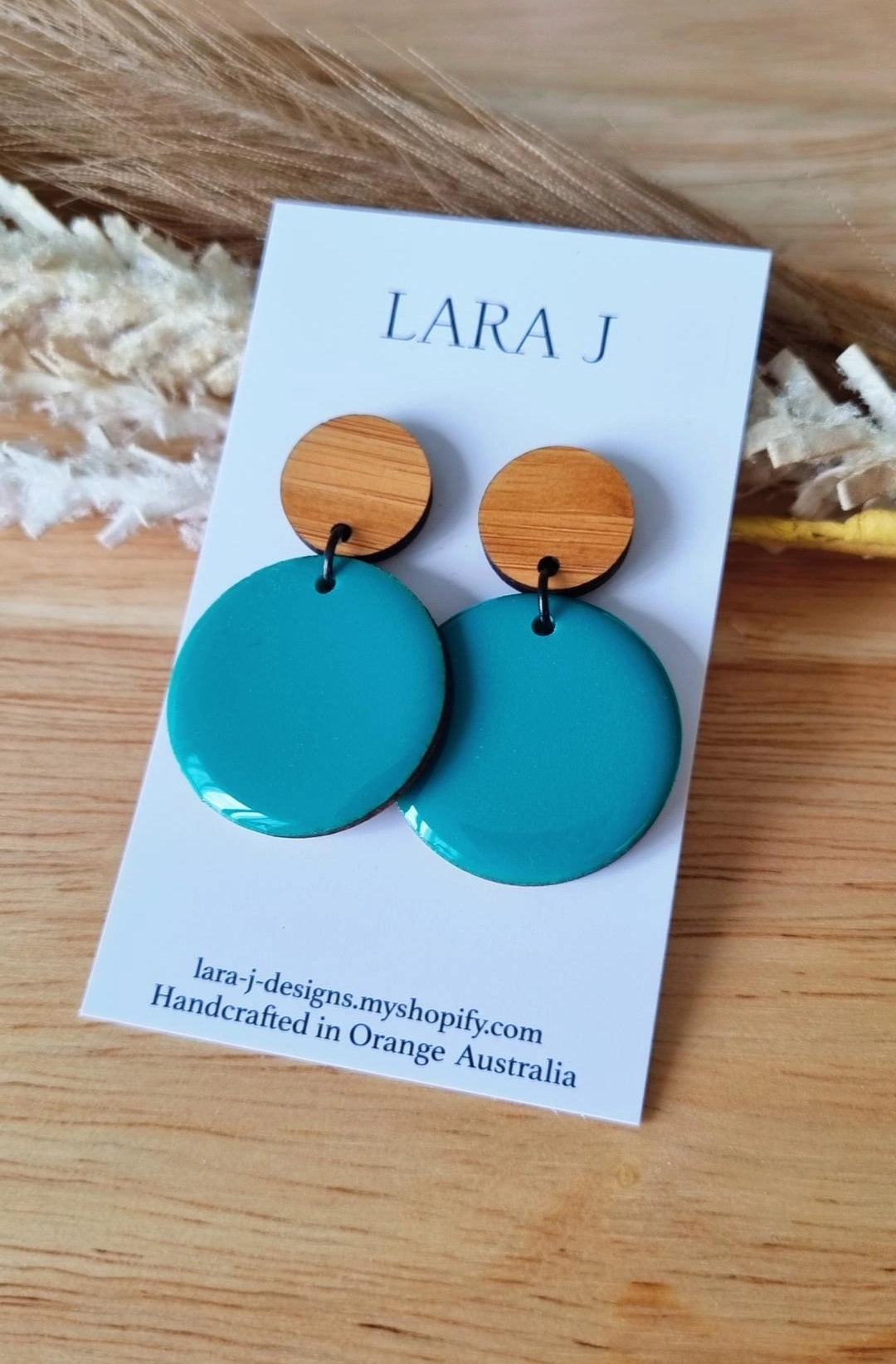Resin Dangle - Aqua