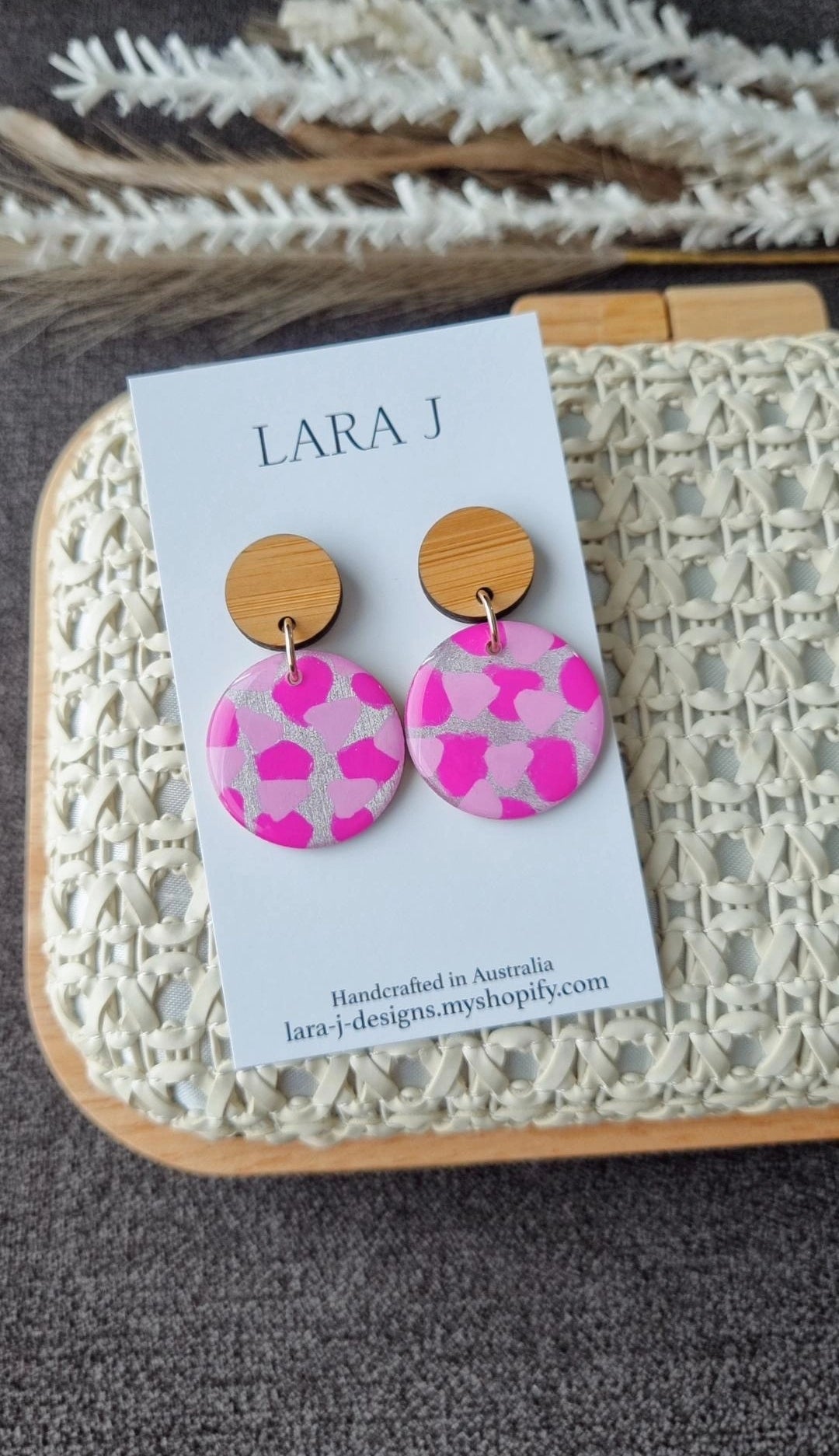 Woven Timber Clutch Set - Natural #2