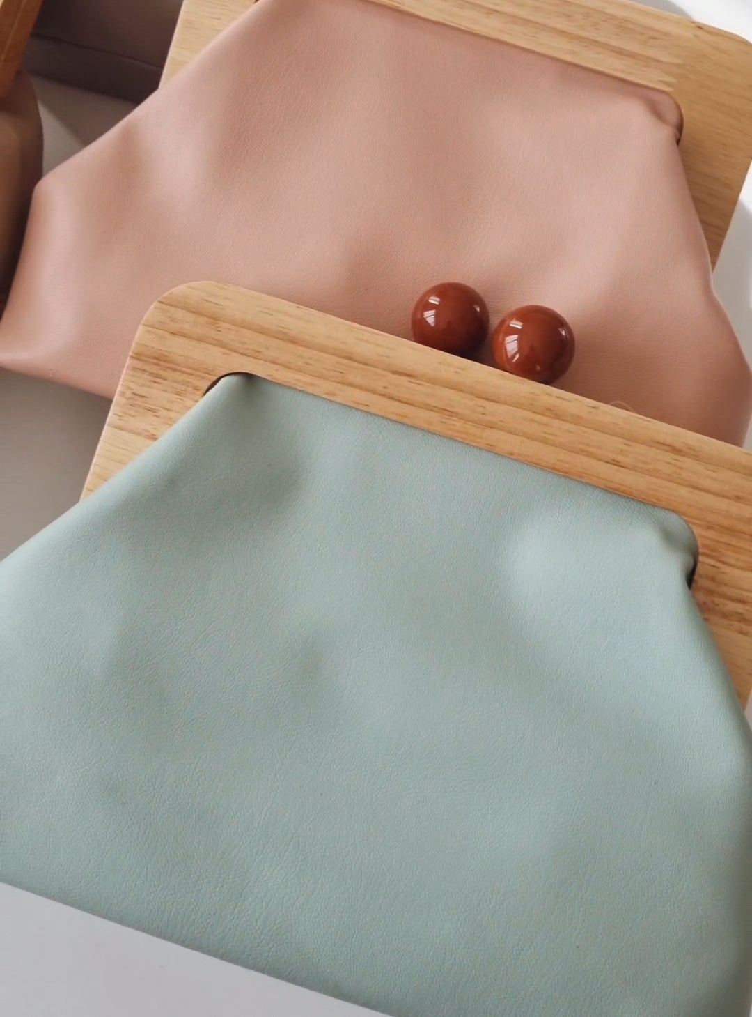 Timber Top Clutch - Sage