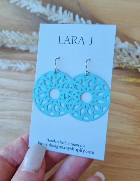 Evelyn Hook Dangle - Pastel Blue