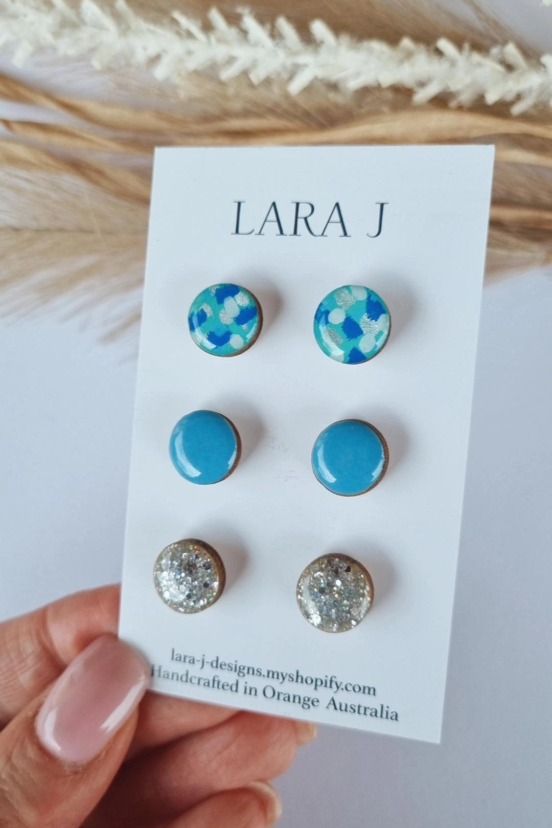 12mm Earring Trio #7