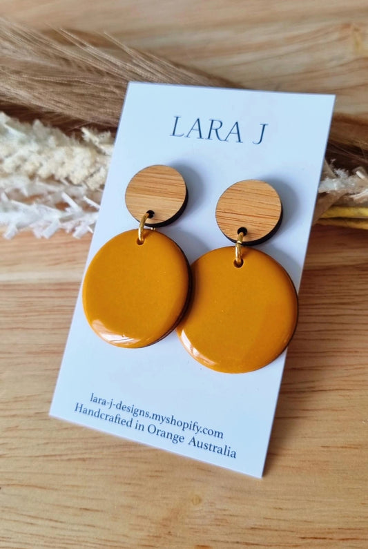 Resin Dangle - Mustard