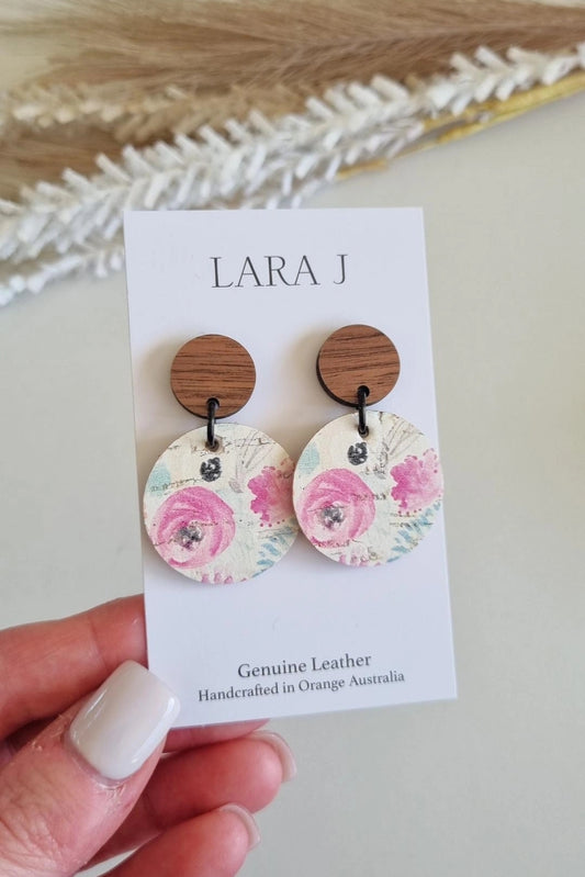 Small Belle Leather Dangles #4