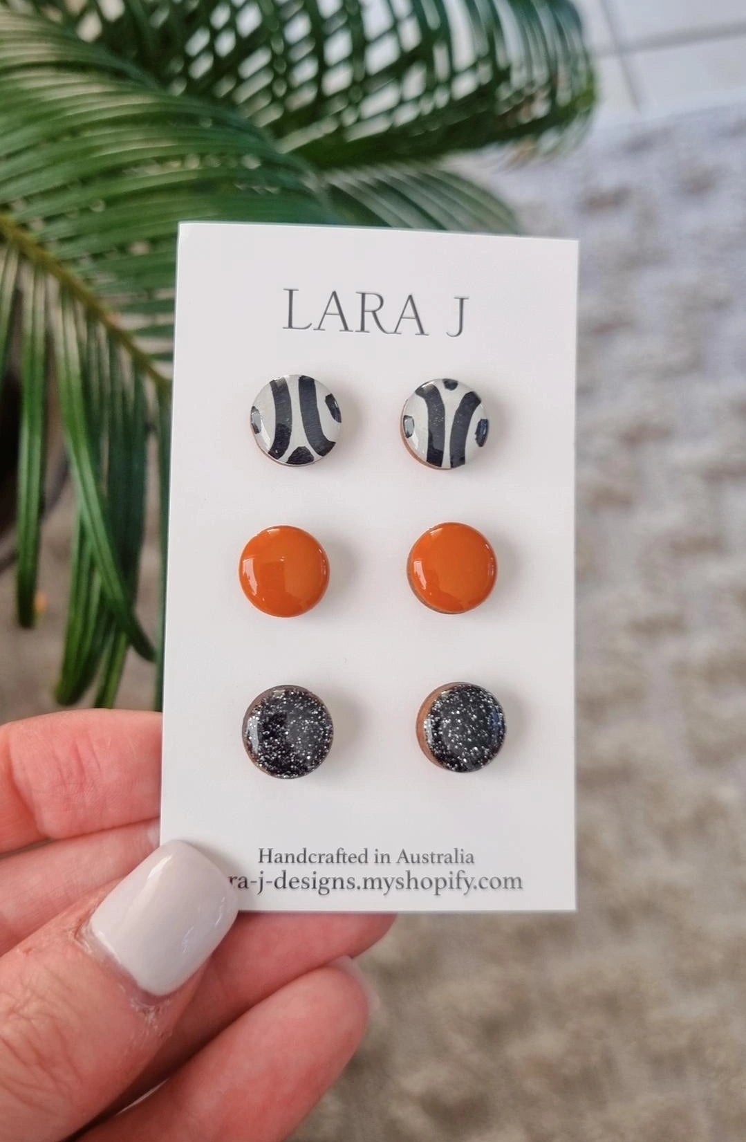 12mm Earring Trio #36