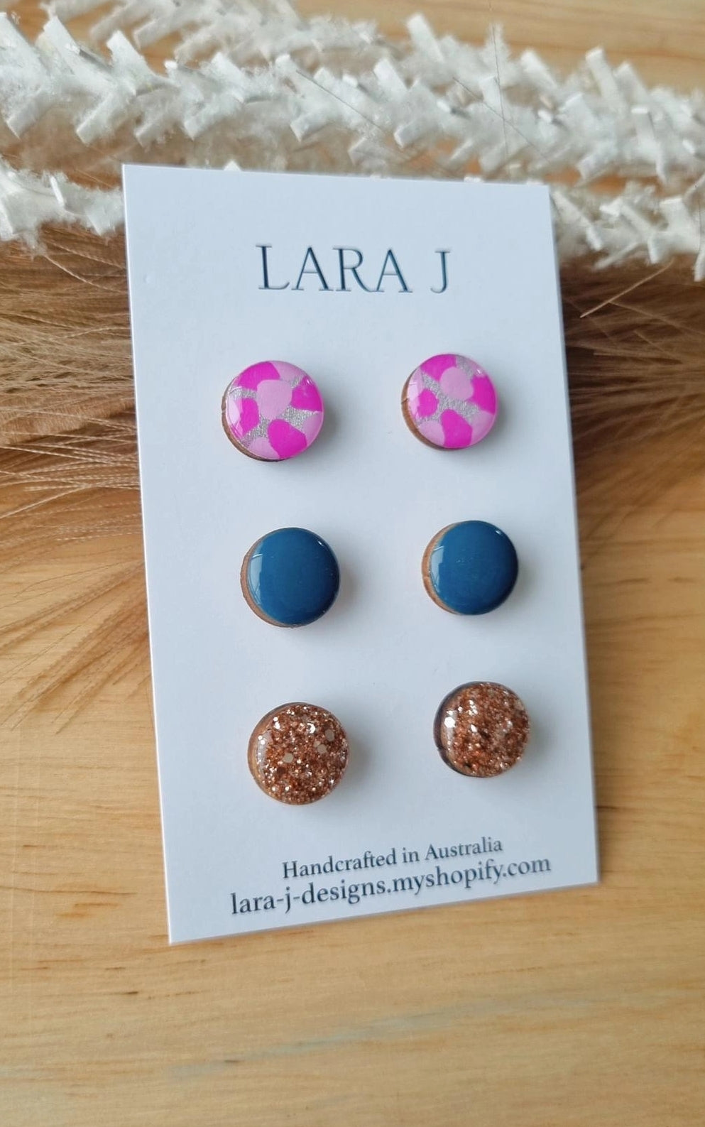 12mm Earring Trio #19