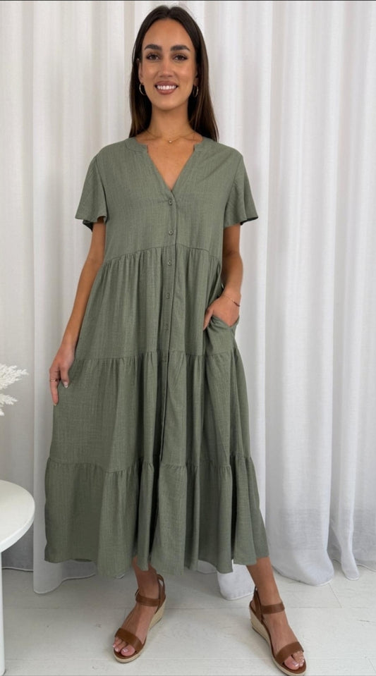 Grace Dress - Sage