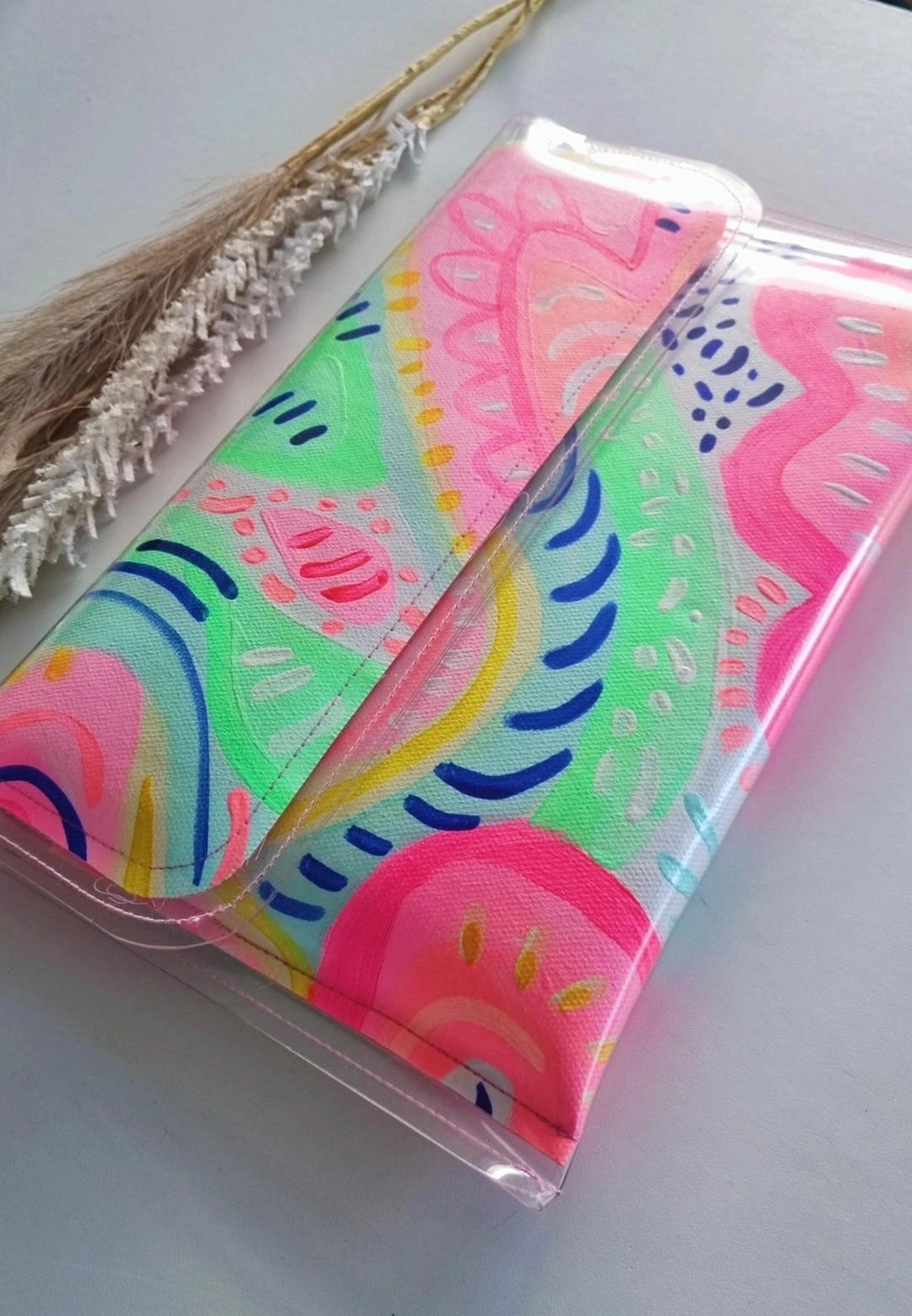 Large Handpainted Clutch #1