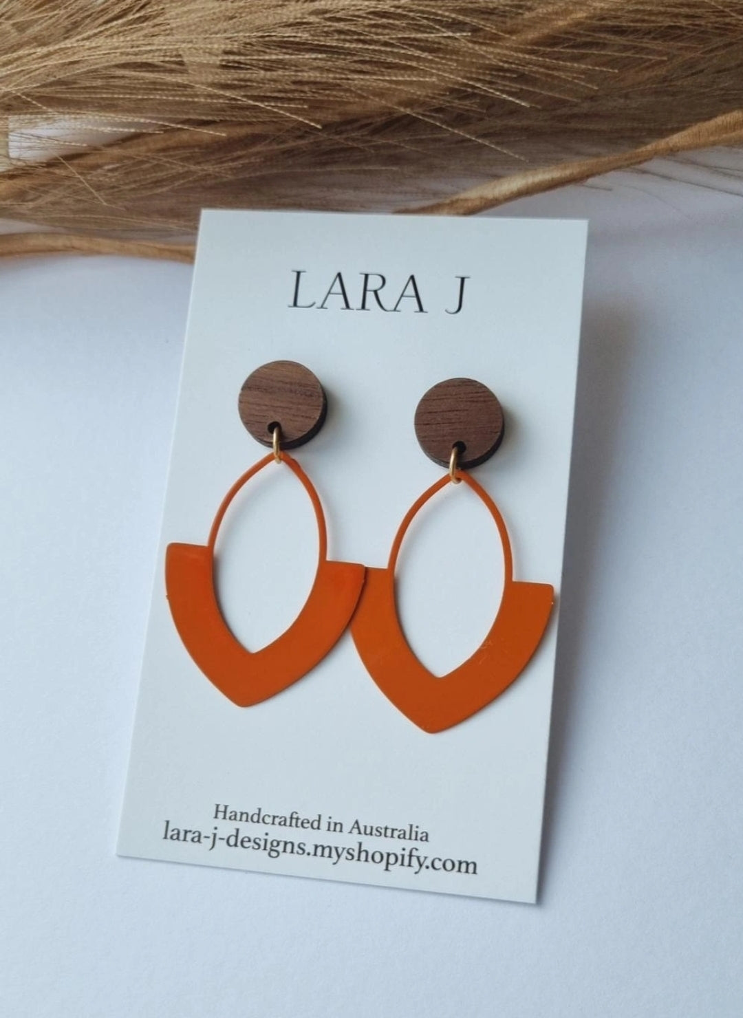 Audrey Dangle - Burnt Orange