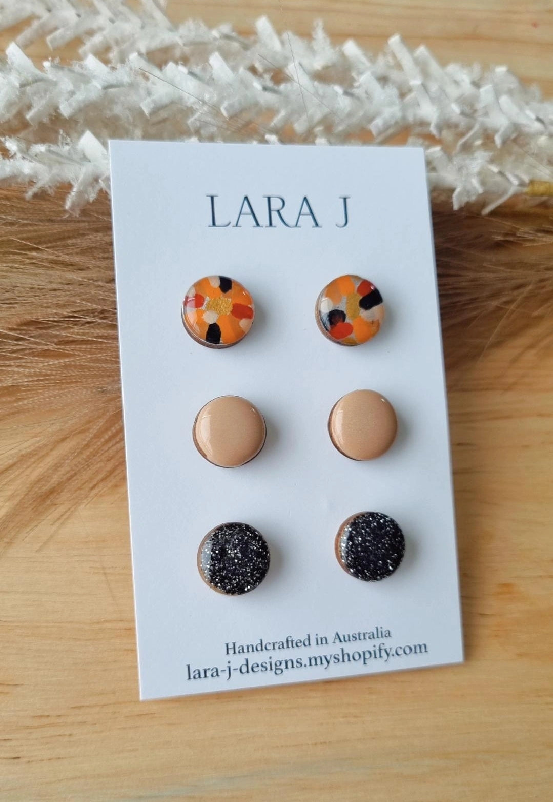 12mm Earring Trio #14