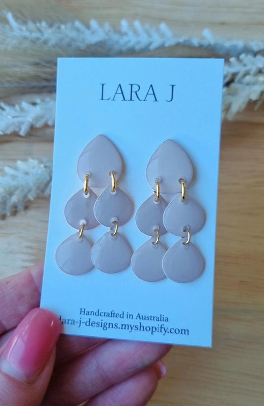 Nude Chandelier Dangle