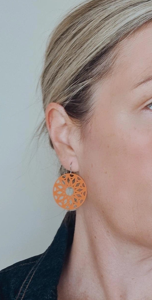 Evelyn Hook Dangle - Burnt Orange