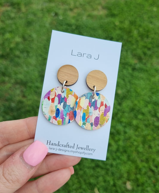 Small Summer Leather Dangles