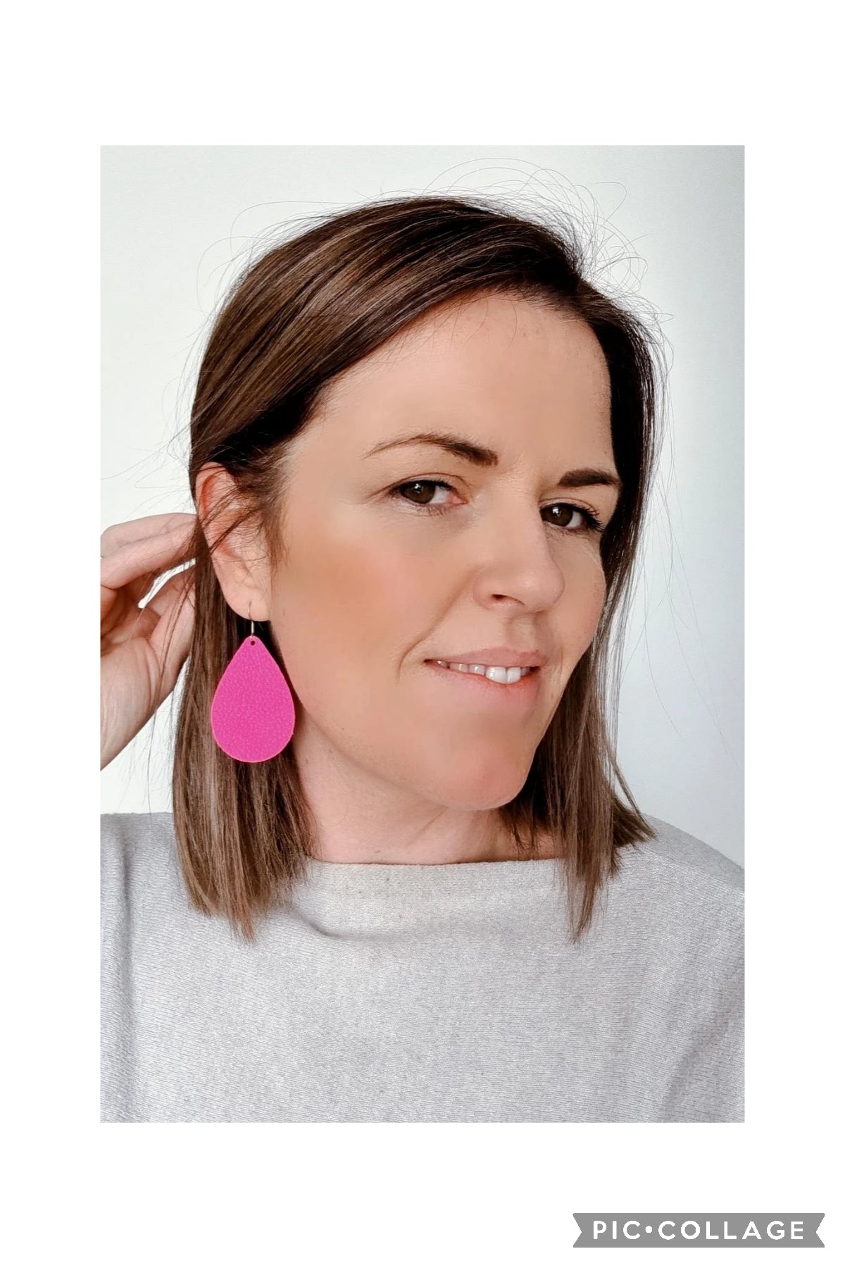 Neon Leather Earrings